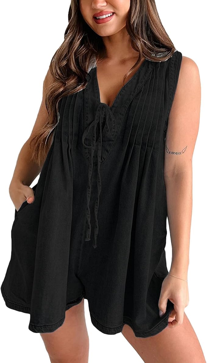 Belle Denim Romper