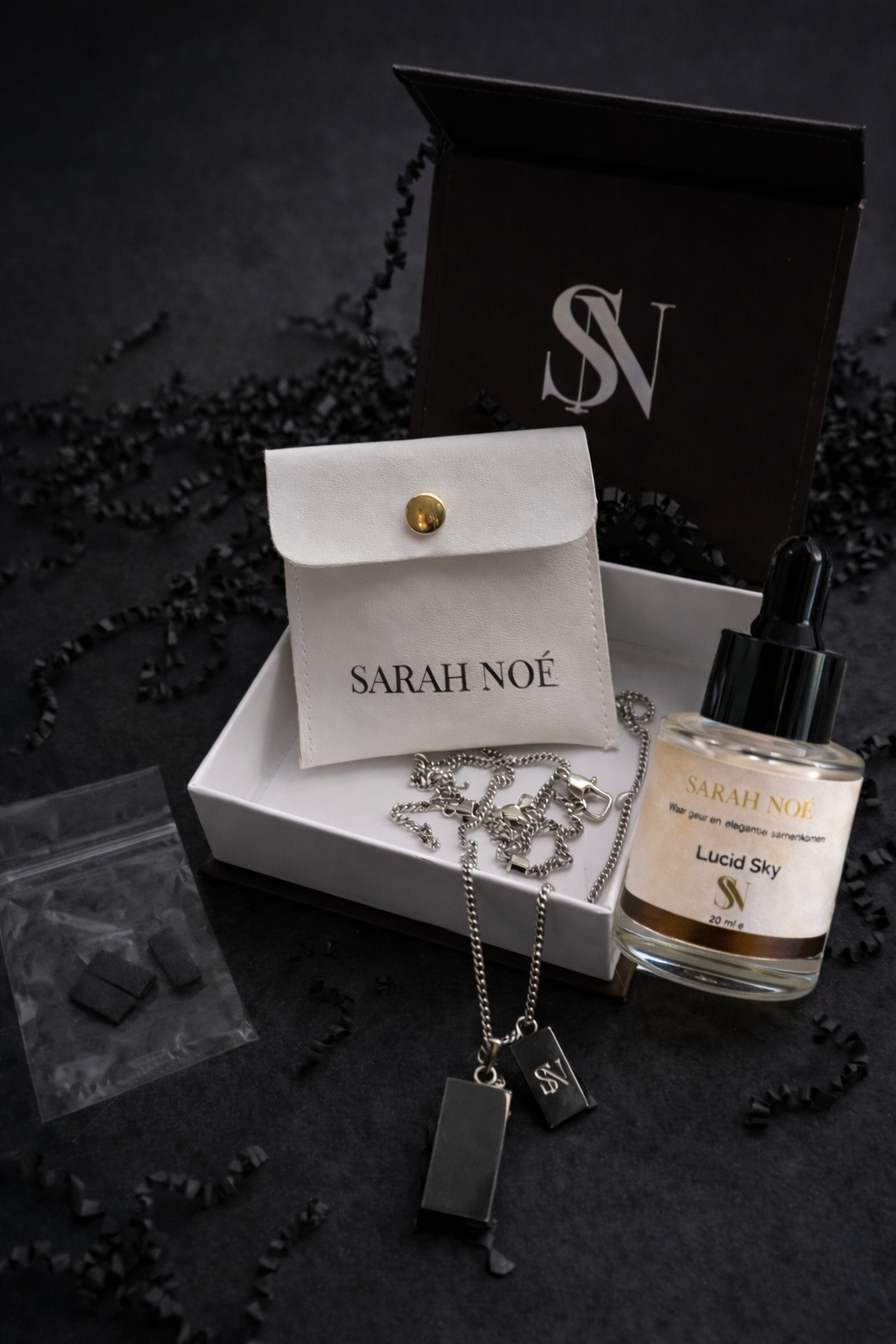 Signature Set – Rechthoek Ketting + 1 Geur